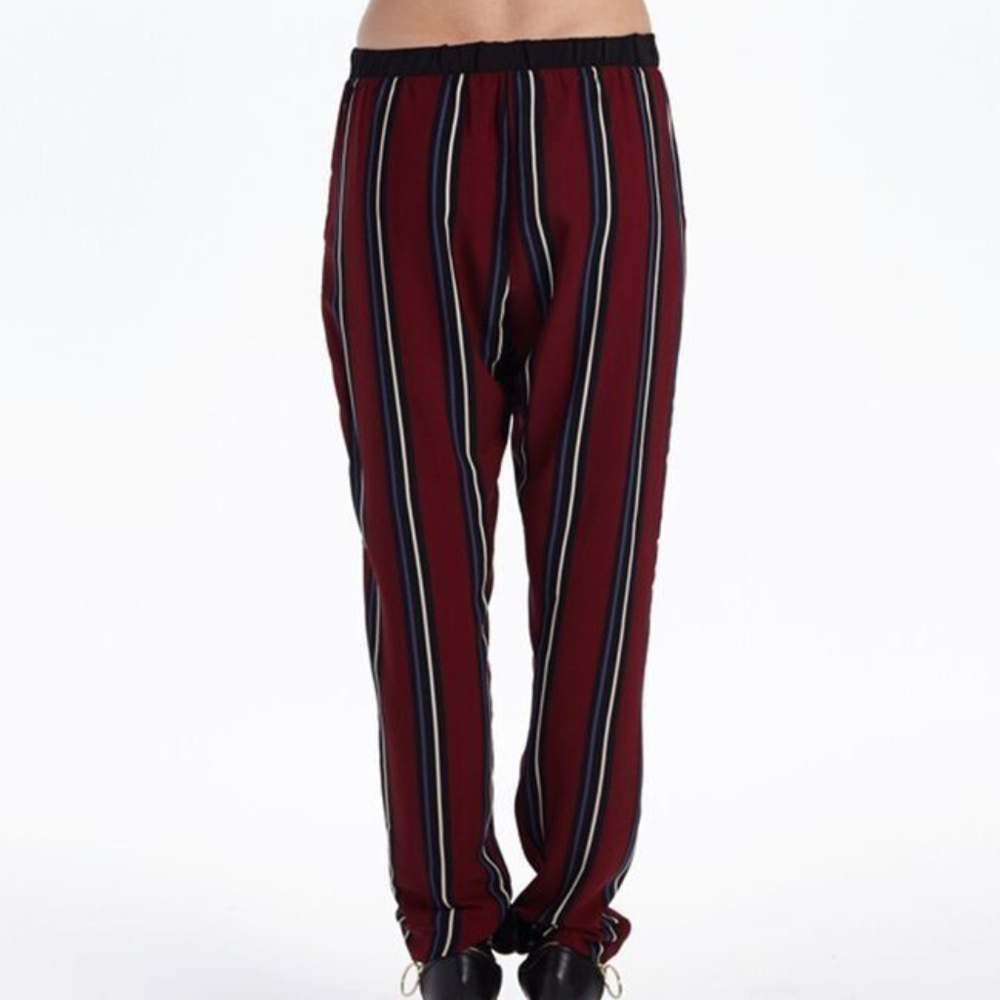 NWT FRAICHE BY J USA Striped Skinny Leg Pants S